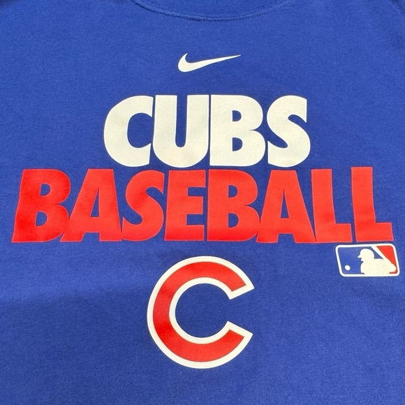 Nike Cubs Baseball Dri-FIT Performance Authentic Collection Shirt in Blue - Picture 4 of 15